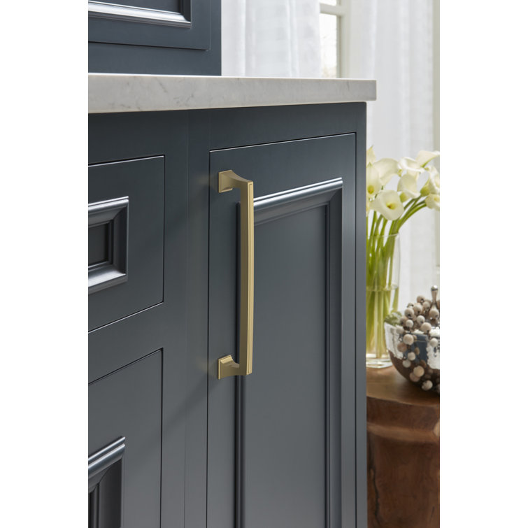 Golden Champagne Traditional Metal Cabinet Pull with Mounting Hardware
