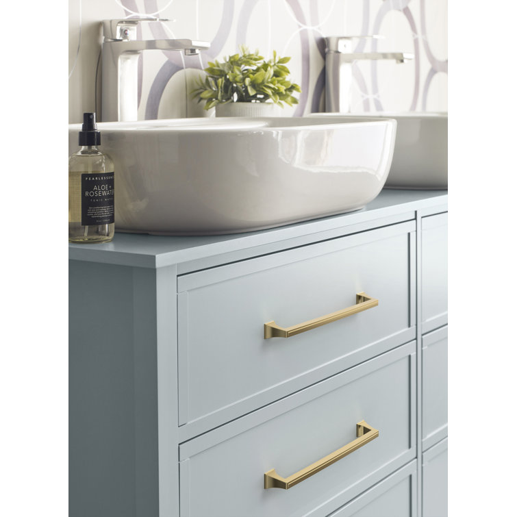 Golden Champagne Traditional Metal Cabinet Pull with Mounting Hardware