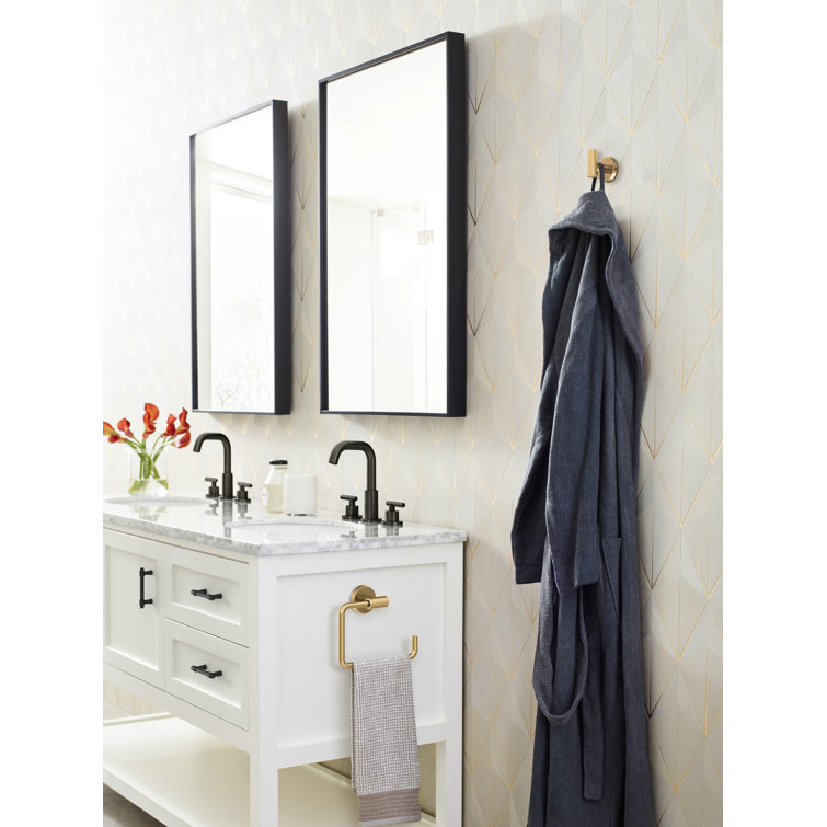 Matte Black Modern Mid-Century Cabinet Bar Pull with Mounting Hardware