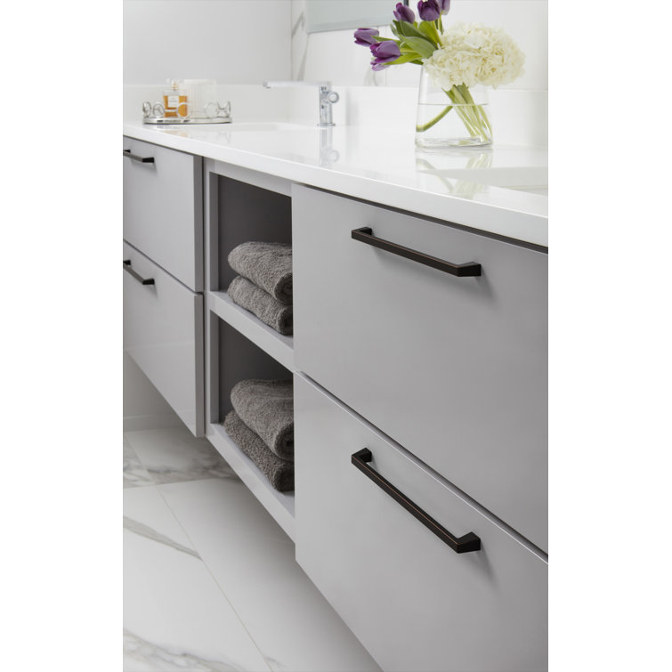 Modern Oil-Rubbed Bronze 10-1/16 Inch Cabinet Pull