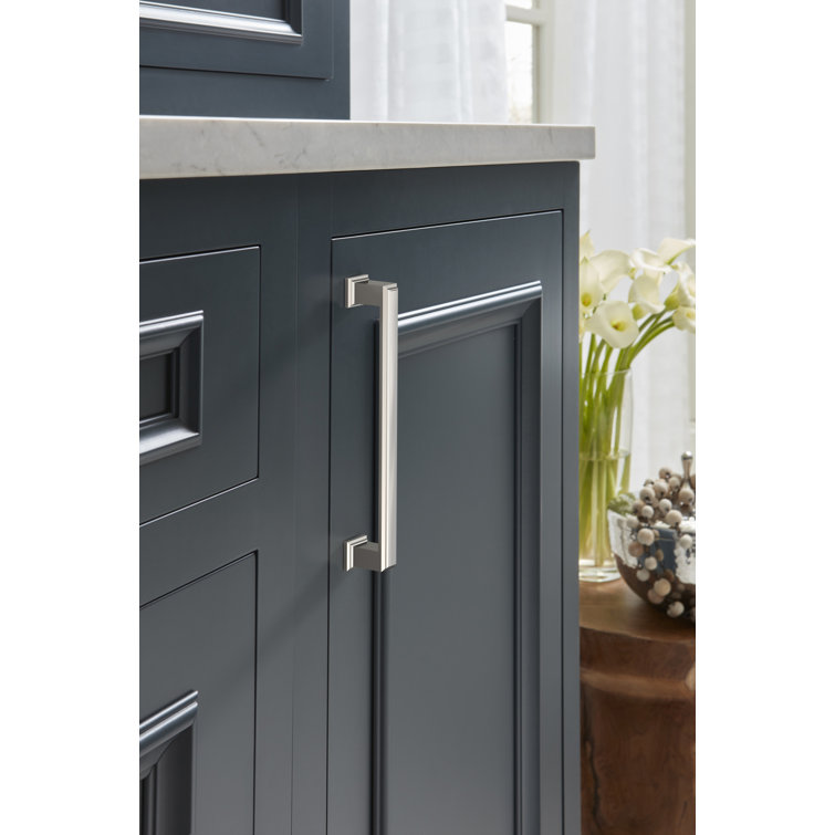Polished Chrome 7-Inch Modern Cabinet Pull with Mounting Hardware
