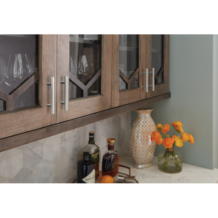 Polished Chrome 3-Inch Modern Bar Cabinet Pull