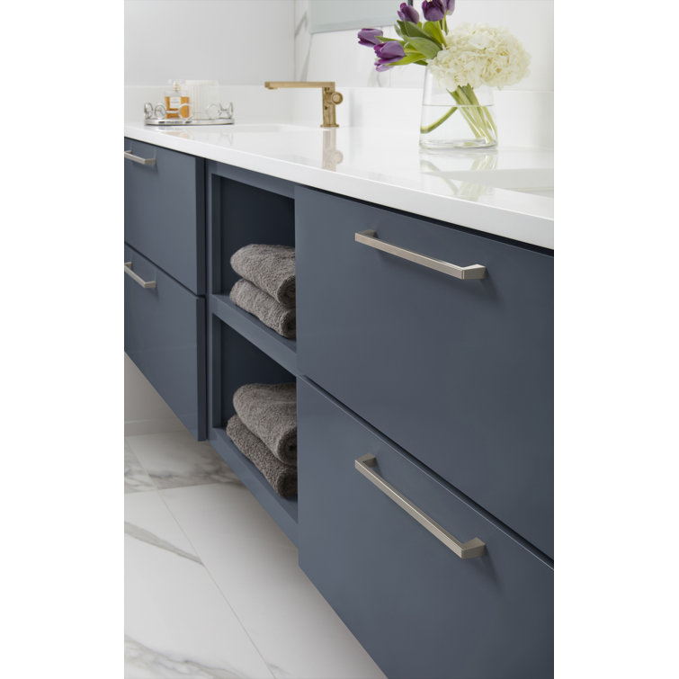 Polished Nickel 8.94" Modern Cabinet Drawer Pull