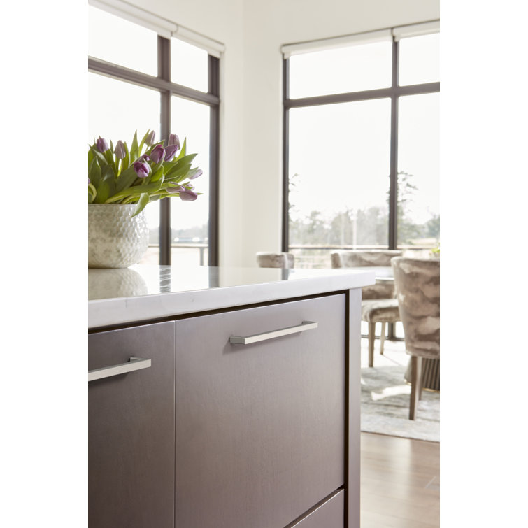 Monument Satin Nickel 10-1/16" Modern Cabinet Pull