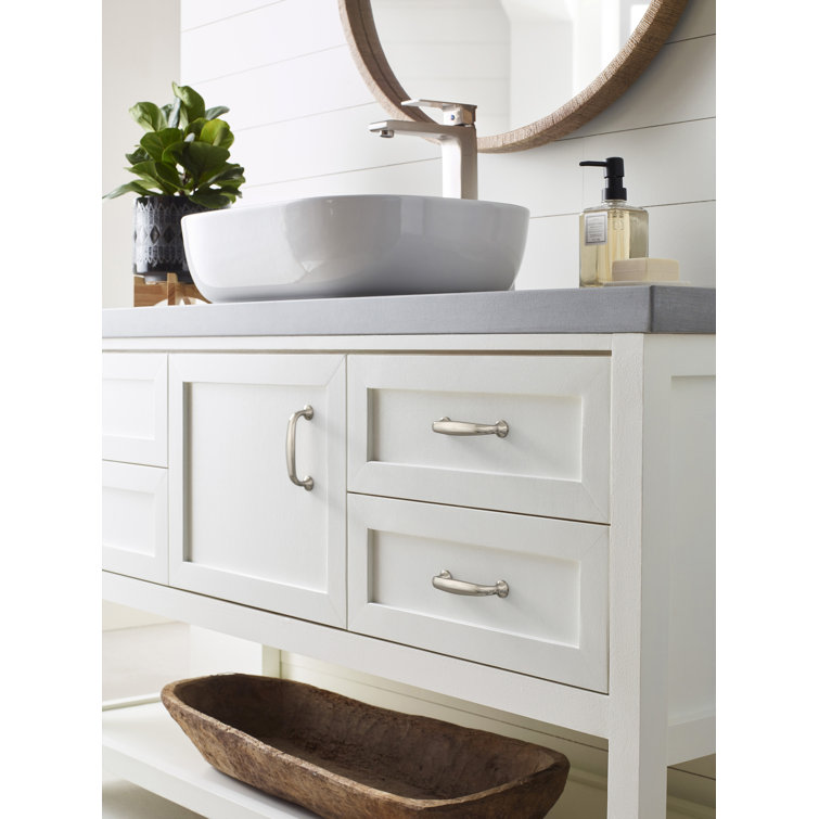 Satin Nickel 3-Inch Brushed Cabinet Pull with Mounting Hardware