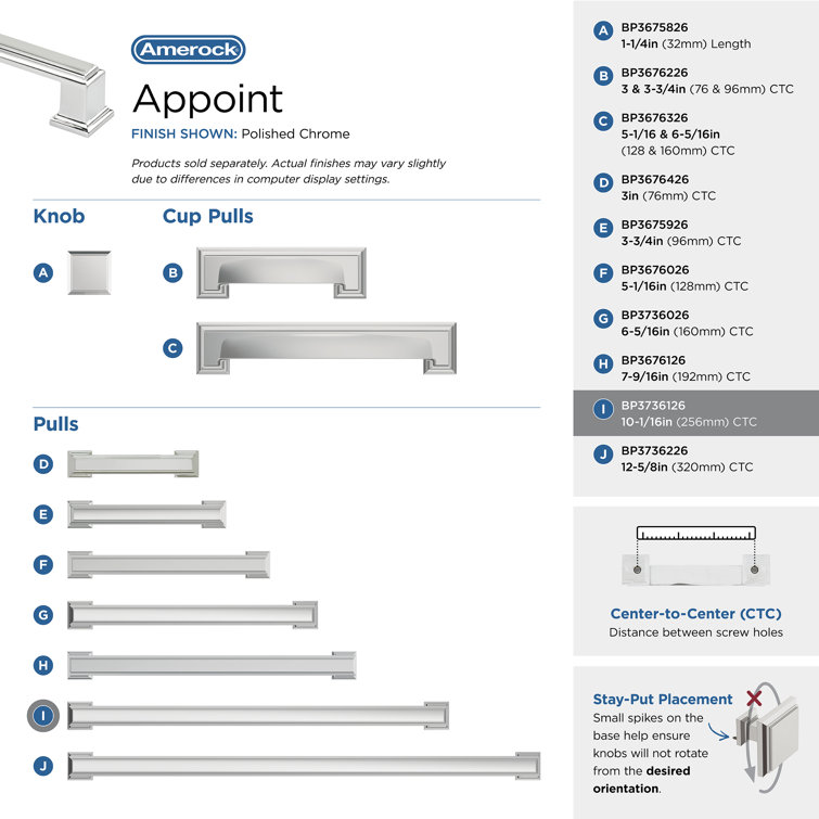 Polished Chrome 10-1/16" Cabinet Bar Pull with Mounting Hardware