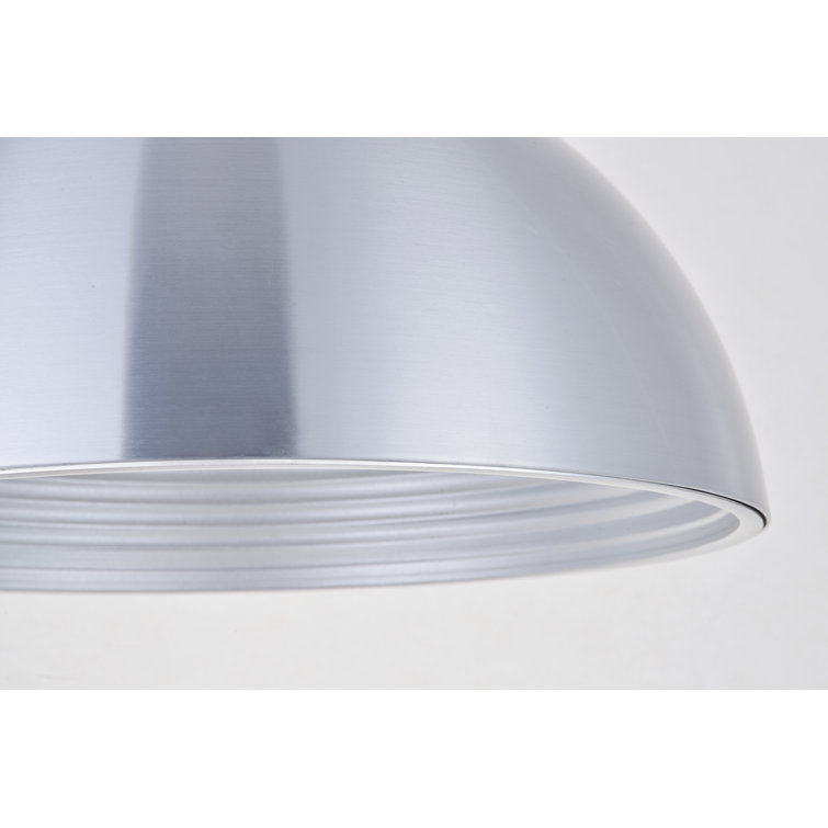 Burnished Nickel 15.5" Contemporary Pendant Light