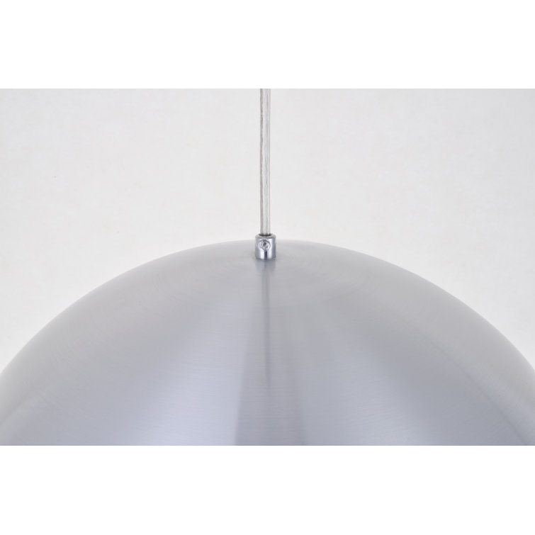 Burnished Nickel 15.5" Contemporary Pendant Light