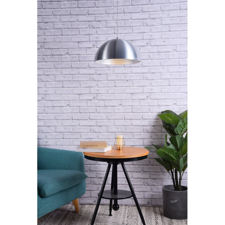Burnished Nickel 15.5" Contemporary Pendant Light