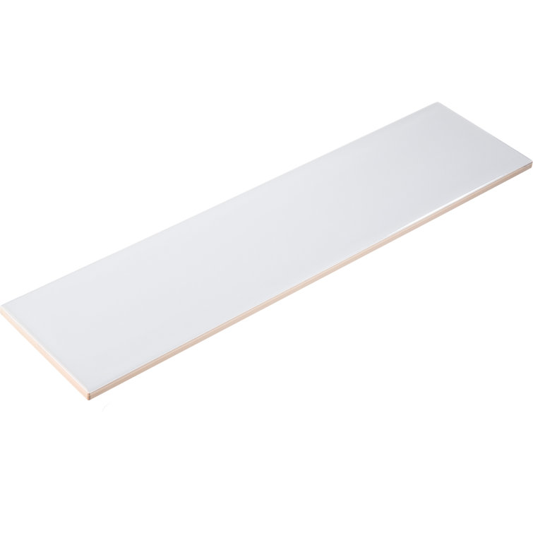 Perfecto Mirabella 4" x 16" Gray Glazed Ceramic Subway Tile