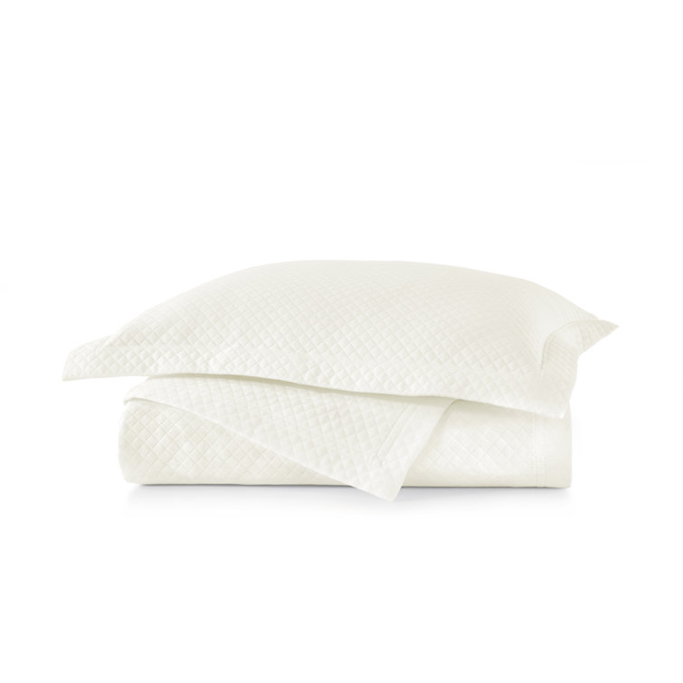 Ivory Twin Organic Cotton Blend Coverlet