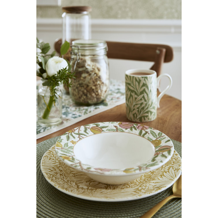 Morris & Co Heritage Porcelain 12-Piece Dinner Set