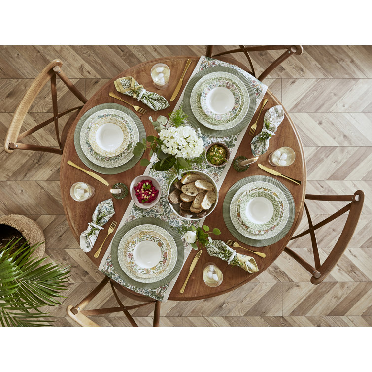 Morris & Co Heritage Porcelain 12-Piece Dinner Set
