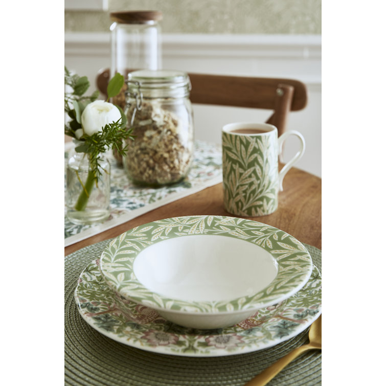 Morris & Co Heritage Porcelain 12-Piece Dinner Set