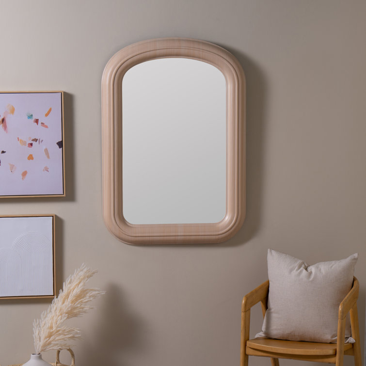 Phoebe Natural Oak Veneer Wall Mirror