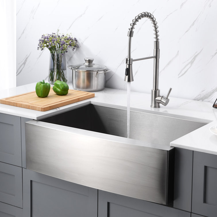 30'' Stainless Steel Single Bowl Farmhouse Kitchen Sink
