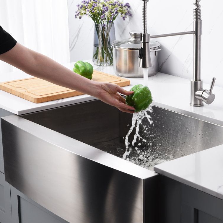 30'' Stainless Steel Single Bowl Farmhouse Kitchen Sink