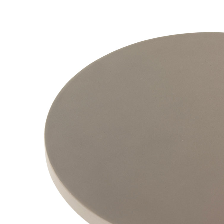 Huron 20" Transitional Outdoor Round Concrete End Table