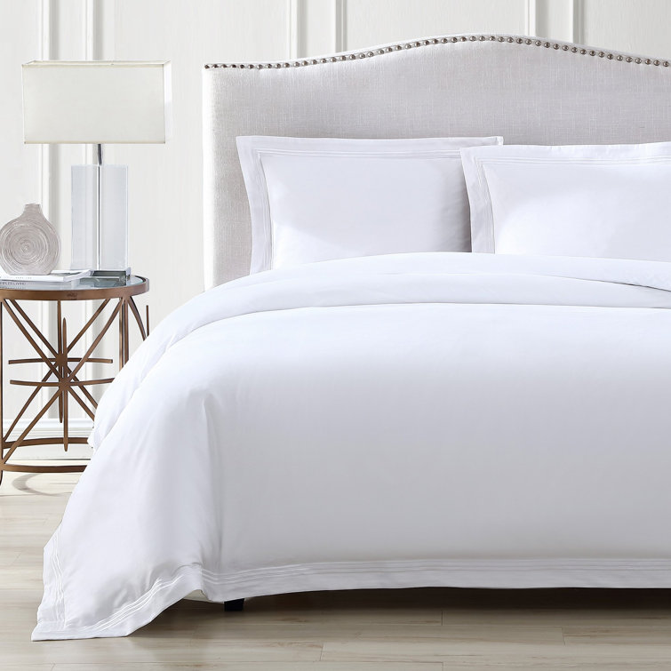 White Queen Egyptian Cotton Sateen Duvet Cover Set