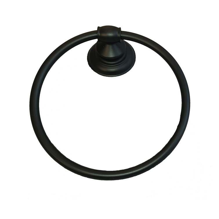 Matte Black 4-Piece Metal Bathroom Hardware Set