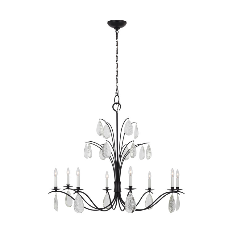 Shannon Aged Iron 8-Light Candle Style Chandelier