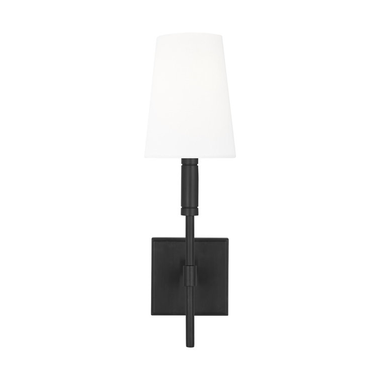 Black and White Metal Dimmable Wall Sconce