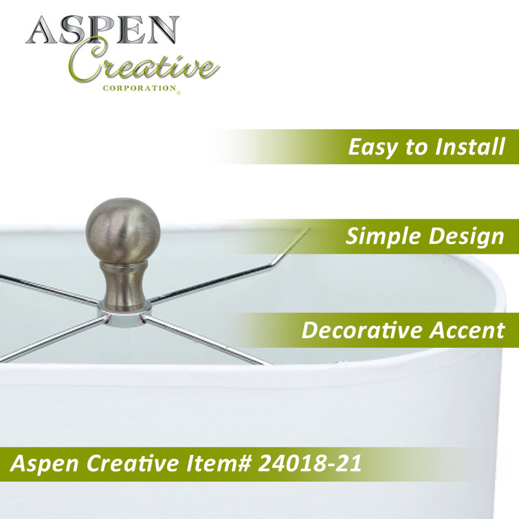 Brushed Nickel Steel Lamp Finial for Interior Lamps