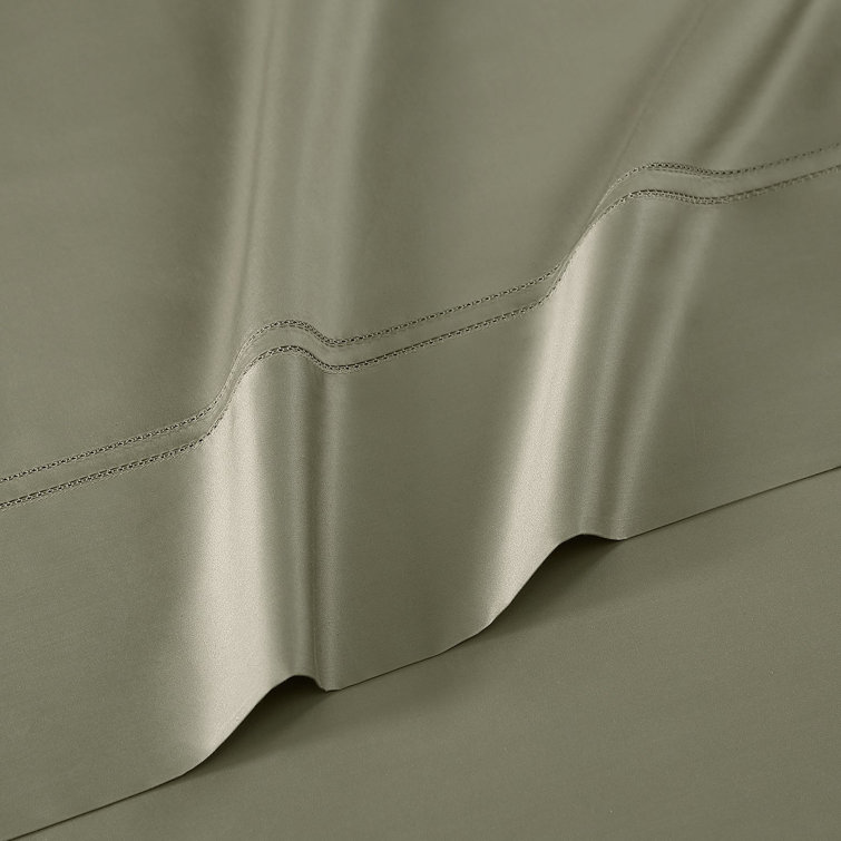 Ivory Queen Egyptian Cotton Sateen Sheet Set