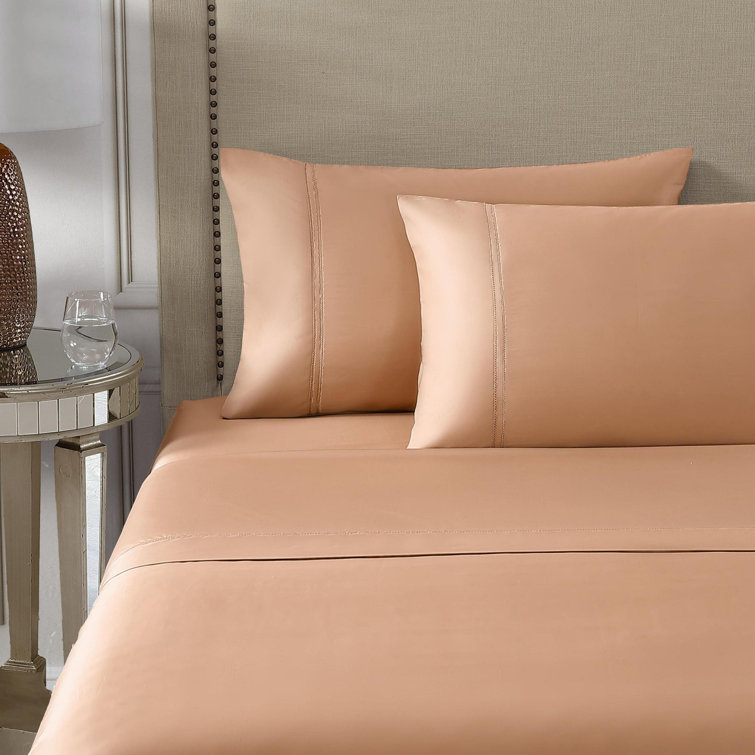 Ivory Queen Egyptian Cotton Sateen Sheet Set