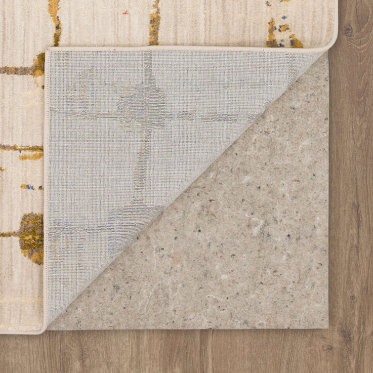 Artisan Mirage Abstract Blue and Gold Area Rug, 5'3" x 7'10"