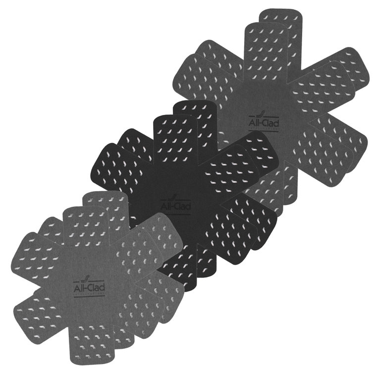 All-Clad Black and Gray Polyester Cookware Protectors Set