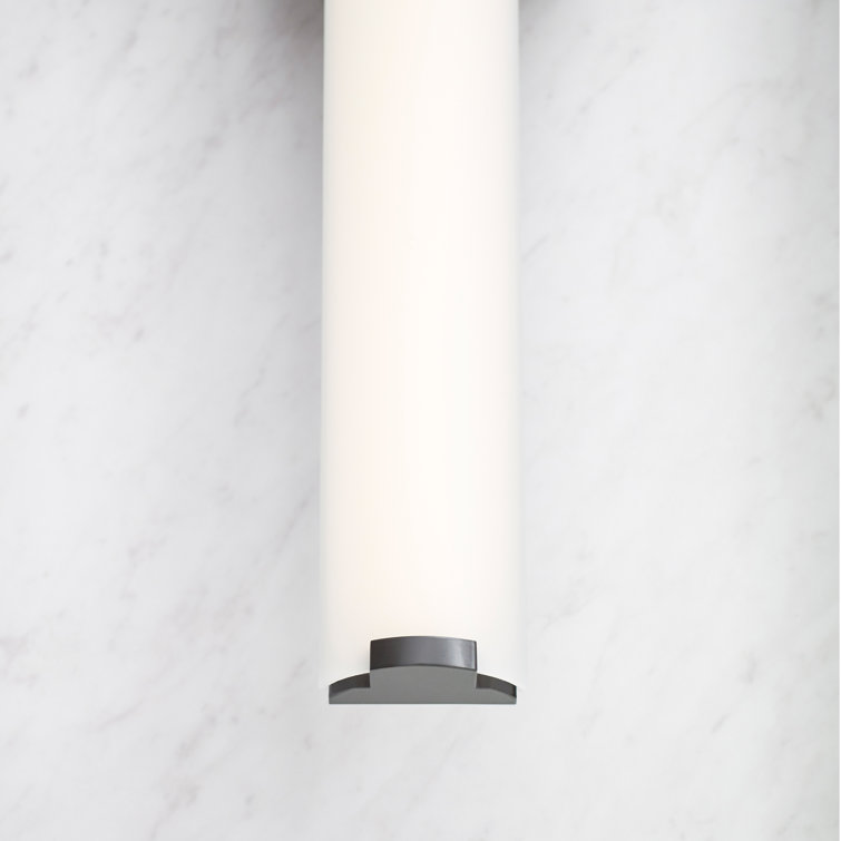 Antique Bronze Dimmable LED Bath Light with Acrylic Shade