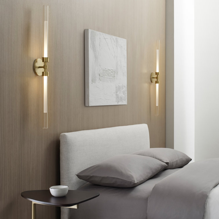 Elegant Brass Cylinder Dimmable Outdoor LED Sconce