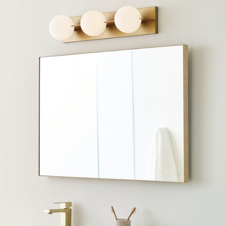 Orbel Mid-Century Modern Polished Nickel 3-Light LED Vanity Light