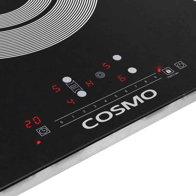 Cosmo 36-Inch Black Ceramic Glass Cooktop with 5 Burners