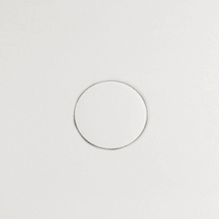 59'' White Oval Freestanding Acrylic Soaking Bathtub