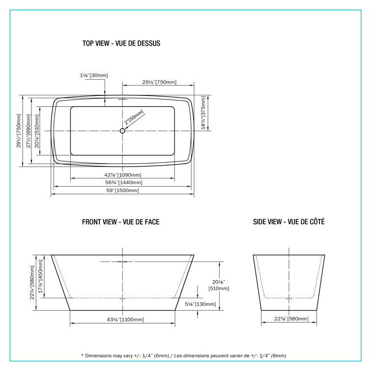 Glossy White Freestanding Acrylic Soaking Bathtub with Chrome Finish
