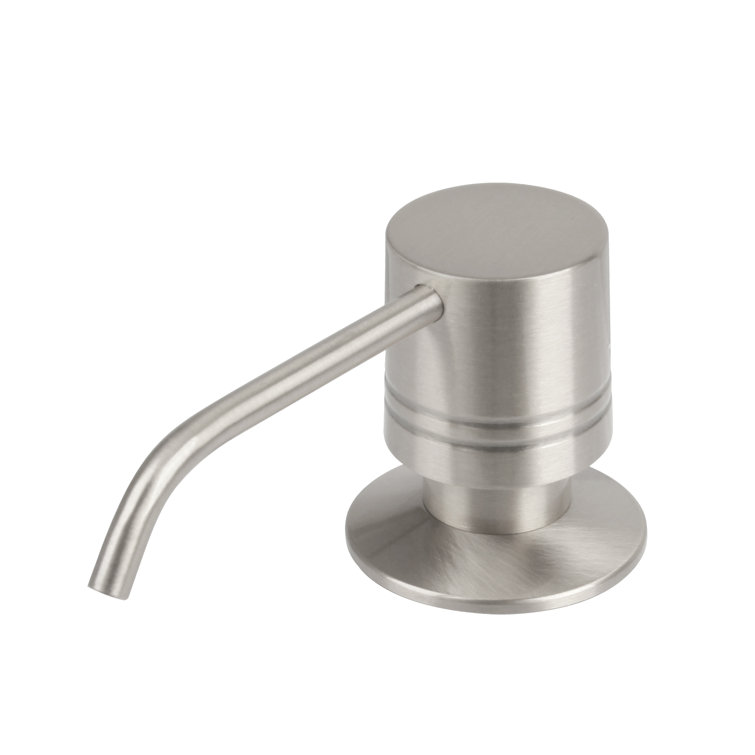 Brushed Nickel Compact Brass Kitchen Soap Dispenser