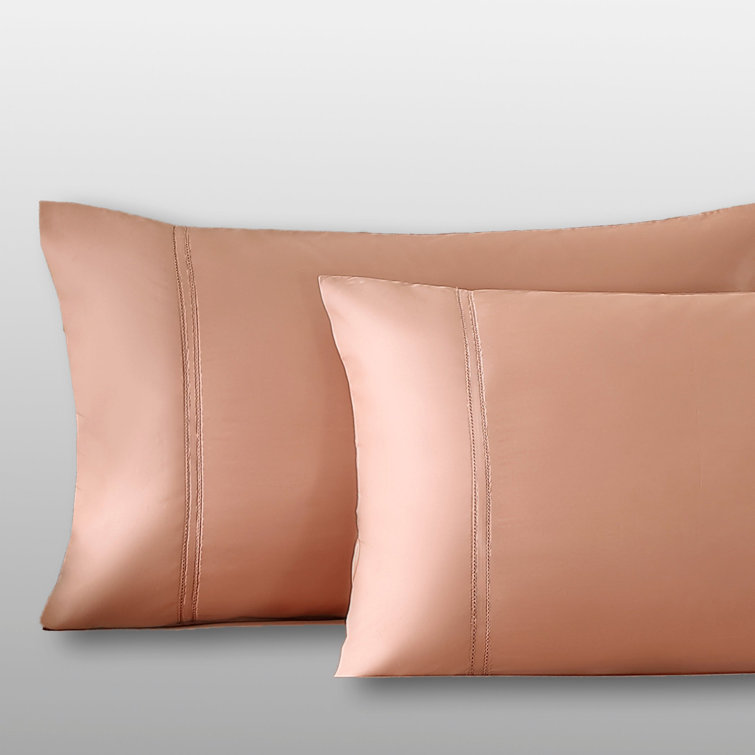Ivory Egyptian Cotton Standard Pillowcase Set with Envelope Closure