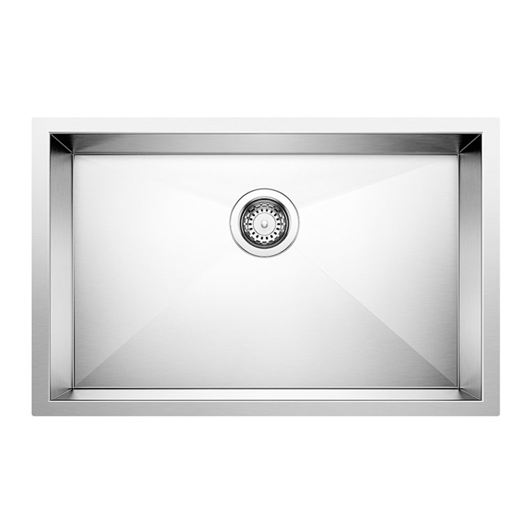 Quatrus 28" Stainless Steel Single Bowl Undermount Kitchen Sink
