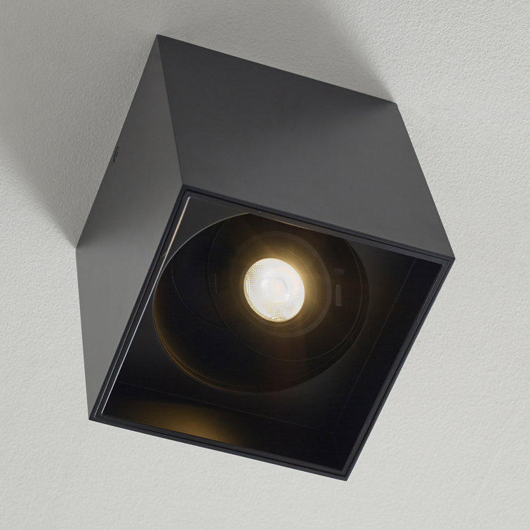 Matte Black LED Island Light with Integrated Bulb