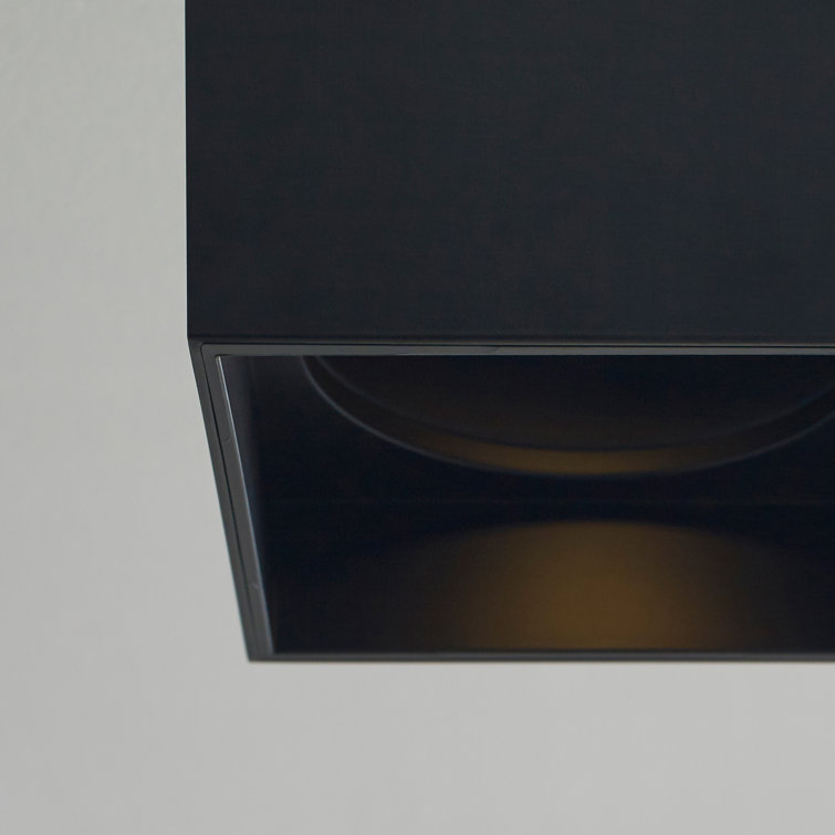 Matte Black LED Island Light with Integrated Bulb