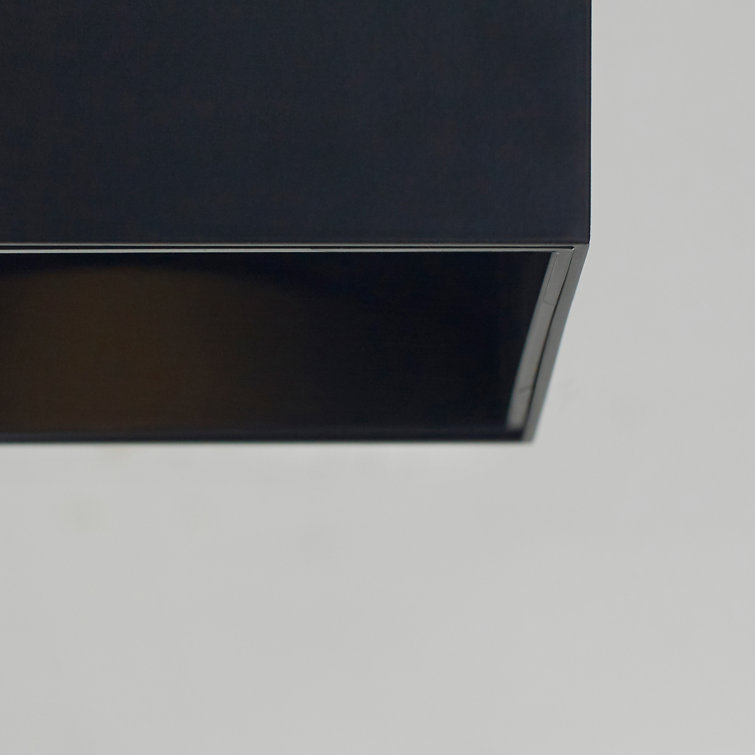 Matte Black LED Island Light with Integrated Bulb