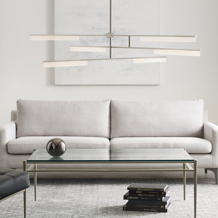 Klee Polished Nickel 3-Light LED Sputnik Chandelier