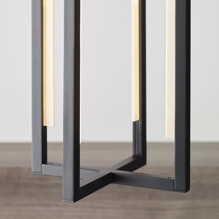 Nightshade Black Glass LED Indoor/Outdoor Pendant Light