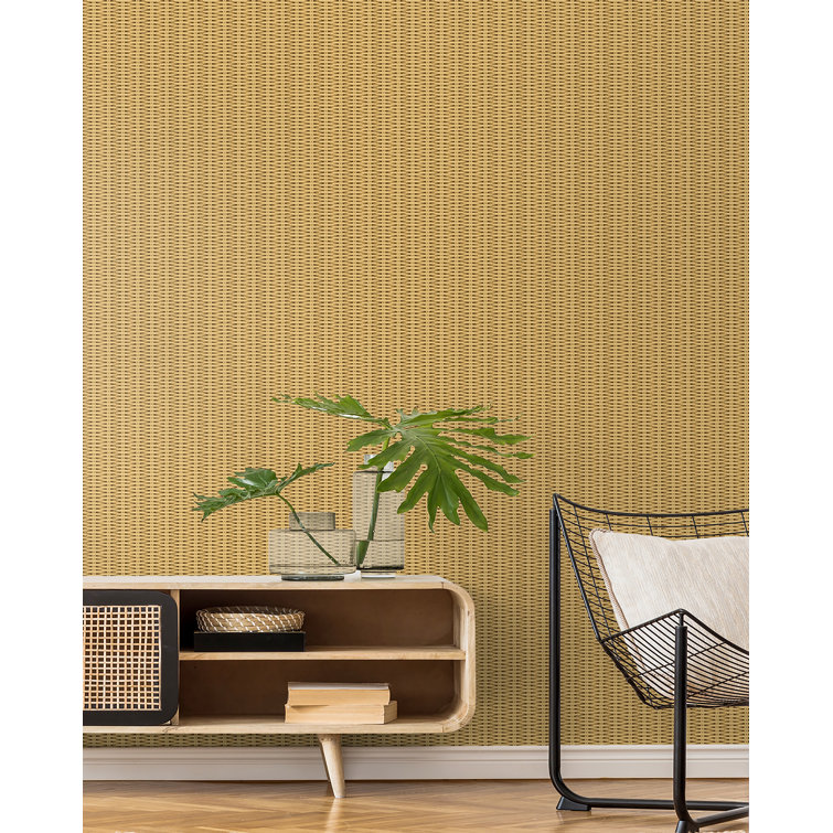 Sisal Wicker Peel and Stick Wallpaper Roll, 20.5" x 18'