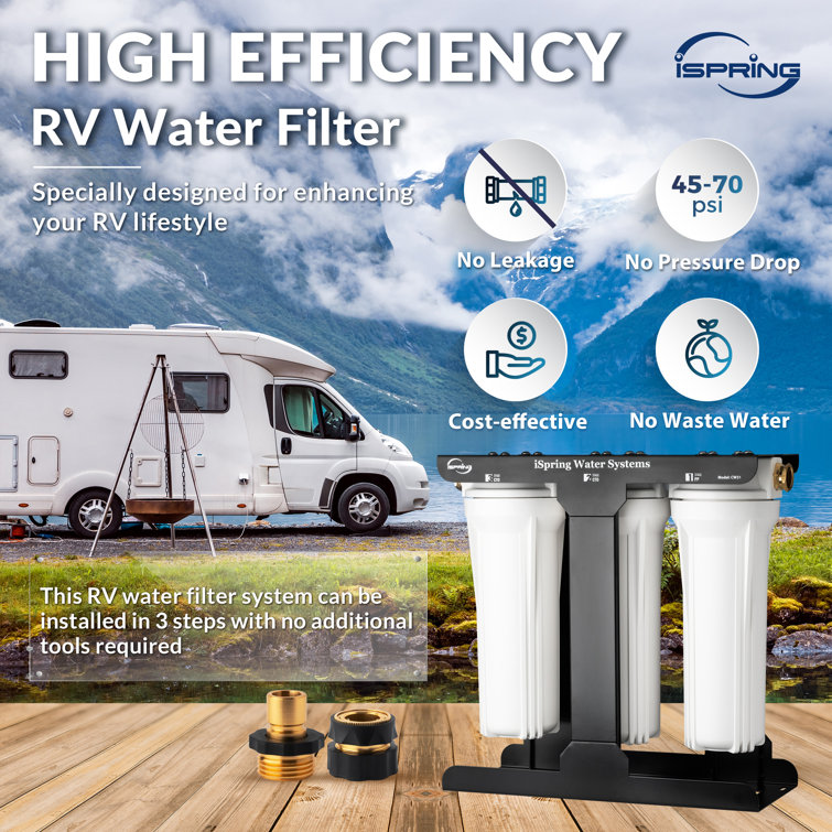 iSpring 3-Stage White RV Water Filtration System