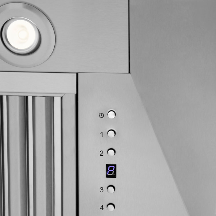 36-inch Stainless Steel Wall Mounted Convertible Range Hood