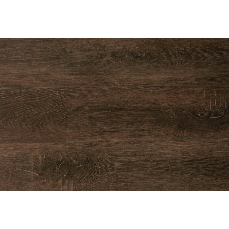 48-Inch Dark Brown Waterproof Vinyl Plank Flooring