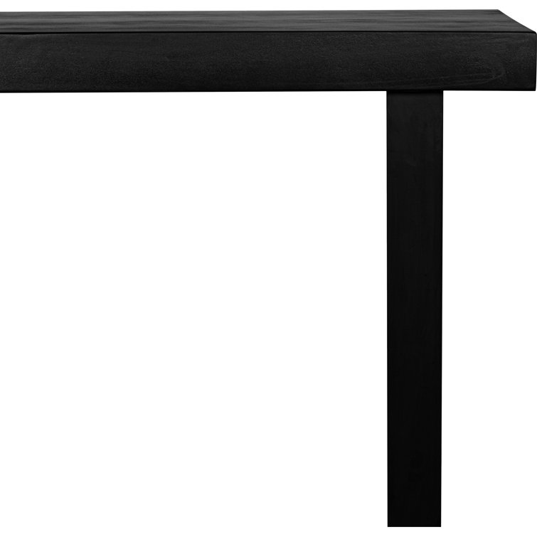Gray Stone and Metal Rectangular Outdoor Dining Table